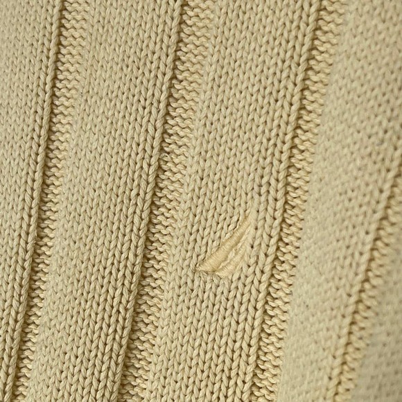 Nautica Men's Vintage Cotton Sweater Cable Knit Pullover Large - Picture 6 of 6